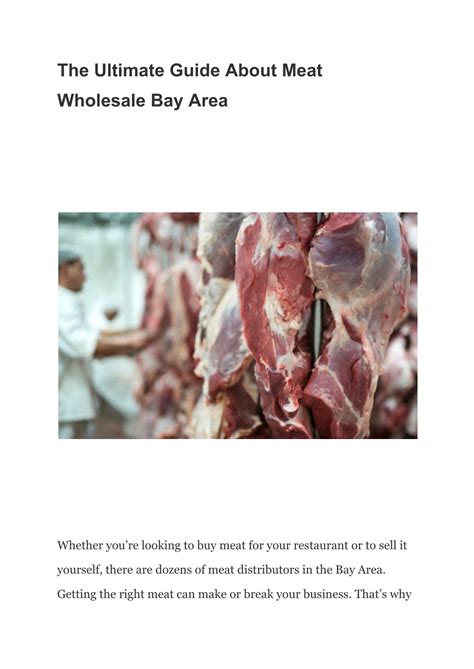 meat wholesale bay area